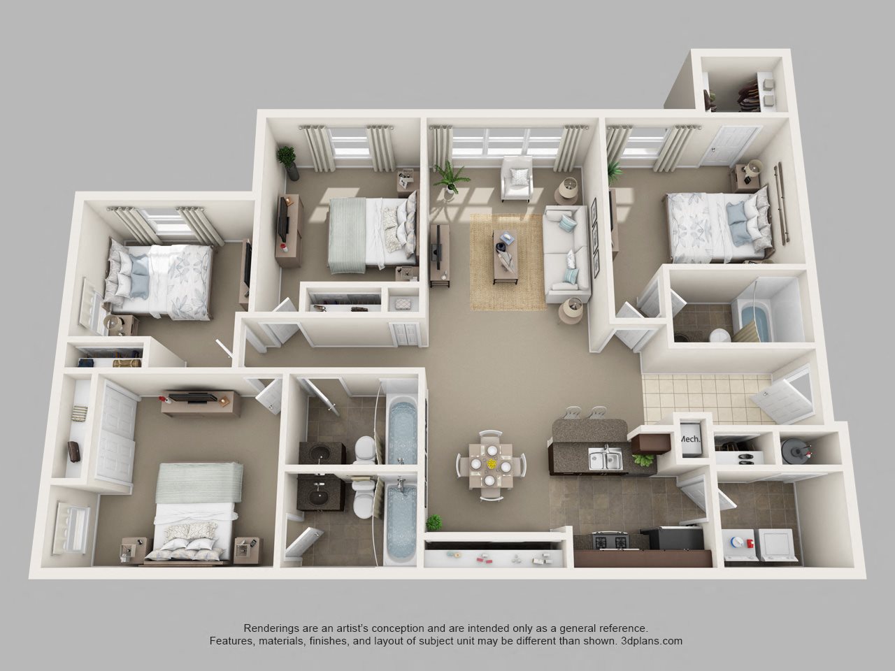 The Villages on Millenia Apartments for rent in Orlando, FL. Make this community your new home or visit other Concord Rents communities at ConcordRents.com. Four bedroom